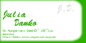 julia damko business card